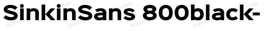 SinkinSans 800black字体转换